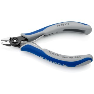 SZCZYPCE TNĄCE BOCZNE DLA ELEKTRONIKÓW 125MM KNIPEX