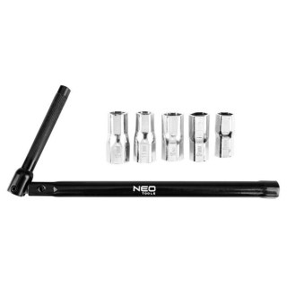 KLUCZ DO ARMATURY ŁAMANY - 5 NASADEK NEO