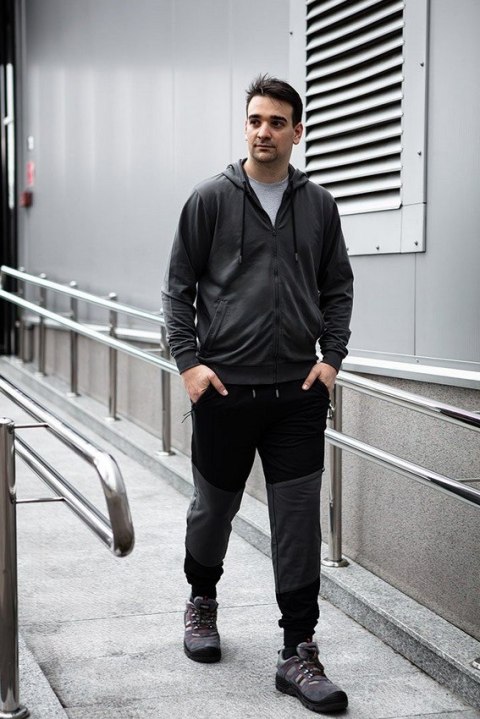 SPODNIE DRESOWE COMFORT CZARNO-SZARE ROZMIAR XXL NEO