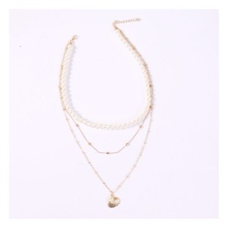 Naszyjnik delikatny długi shell N711