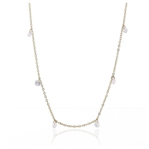 Naszyjnik stal chirurgiczna pozłacana 14k gold NST1223