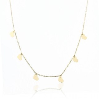 Naszyjnik stal chirurgiczna pozłacana 14k gold NST2019