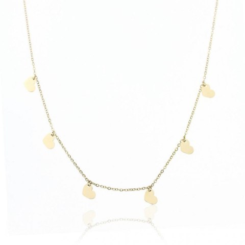 Naszyjnik stal chirurgiczna pozłacana 14k gold NST2019