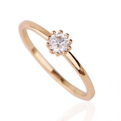 Pierścionek stal chirurgiczna platerowana złotem PST649, Rozmiar pierścionków: US8 EU17