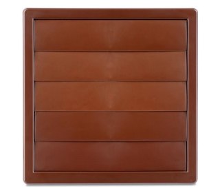 KRATKA WENTYLACYJNA Z ŻALUZJĄ GRAWITAC. 170*170,FI 150 BRĄZ AIR ROXY