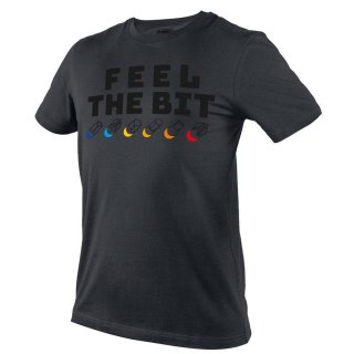 T-SHIRT Z NADRUKIEM FEEL THE BIT ROZMIAR M NEO