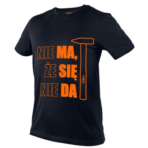 T-SHIRT Z NADRUKIEM MA SIĘ DA ROZMIAR. XXL NEO