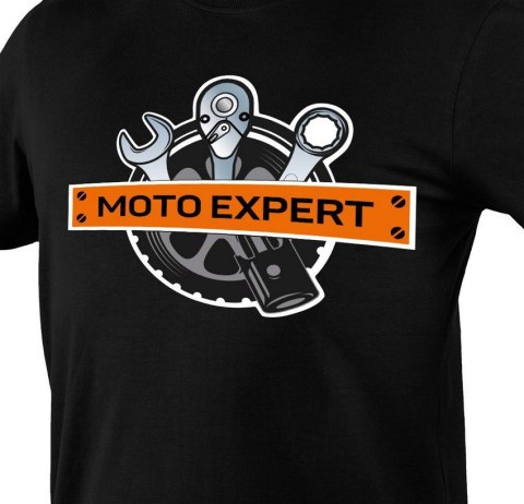 T-SHIRT Z NADRUKIEM MOTO EXPERT ROZMIAR XL NEO