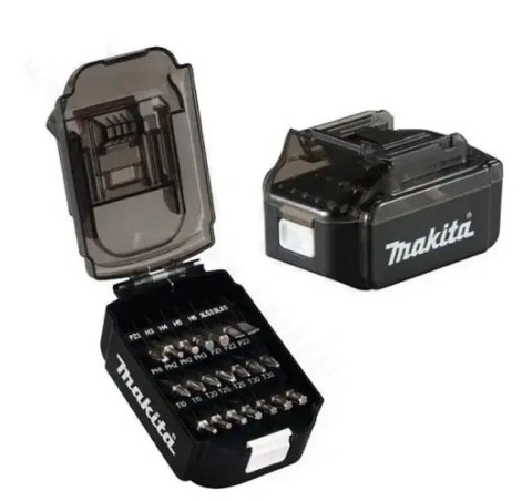 ZESTAW BITÓW 21 SZT. W OBUDOWIE AKUMULATORA MAKITA