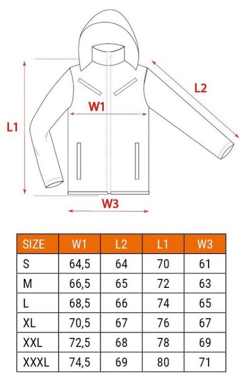 KURTKA ROBOCZA OSTRZEGAWCZA OCIEPLANA POMARAŃCZOWA ROZMIAR L NEO