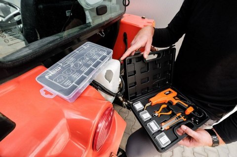 LUTOWNICA DO PLASTIKU 50W + 200 SZT ZSZYWEK NEO