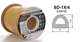 USZCZELKA GUMOWA 100M D CZARNA , STOMIL