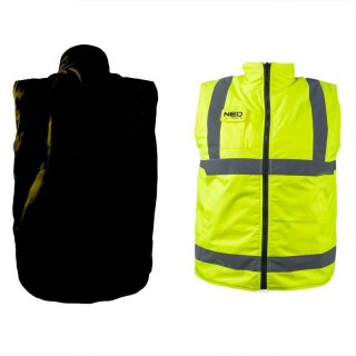 BEZRĘKAWNIK ROBOCZY DWUSTRONNY ODBLASKOWY ŻÓŁTY ROZMIAR L NEO