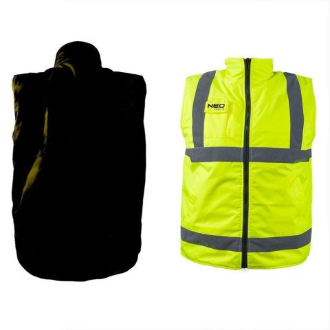 BEZRĘKAWNIK ROBOCZY DWUSTRONNY ODBLASKOWY ŻÓŁTY ROZMIAR L NEO