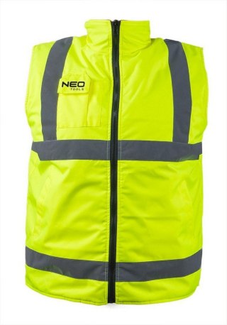 BEZRĘKAWNIK ROBOCZY DWUSTRONNY ODBLASKOWY ŻÓŁTY ROZMIAR XL NEO