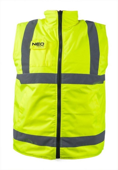 BEZRĘKAWNIK ROBOCZY DWUSTRONNY ODBLASKOWY ŻÓŁTY ROZMIAR M NEO