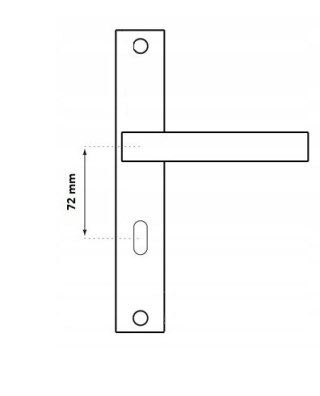 KLAMKA ZORBA PATYNA 72 NA WKŁADKĘ UN