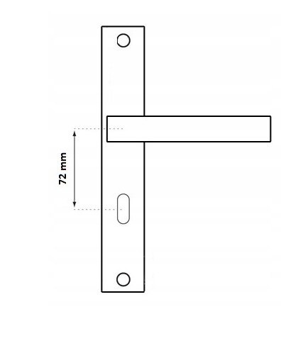 KLAMKA ZORBA PATYNA 72 NA WKŁADKĘ UN