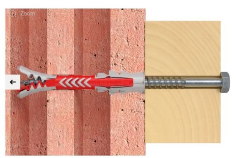 KOŁEK DUOPOWER 10*80 S Z WKRĘTEM ŁEB 6-KĄT UNIWERSALNE FISCHER