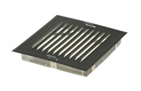 KRATKA METALOWA SKOŚNA W RAMCE Z SIATKĄ 14*14CM GRAFIT AIR ROXY