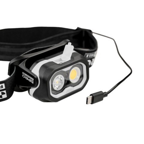 LATARKA CZOŁOWA LED Z AKU. I CZUJNIKIEM RUCHU 800LM PRO