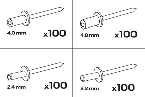 NITY ZRYWALNE MIX 400SZT NEO