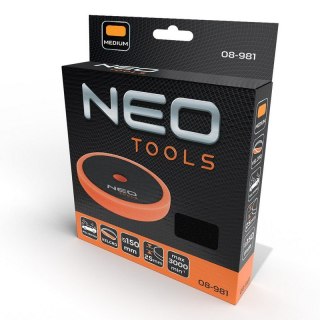 PAD POLERSKI 150*150*25MM GĄBKA ŚREDNIA NEO