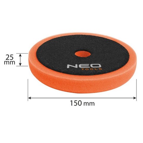 PAD POLERSKI 150*150*25MM GĄBKA ŚREDNIA NEO