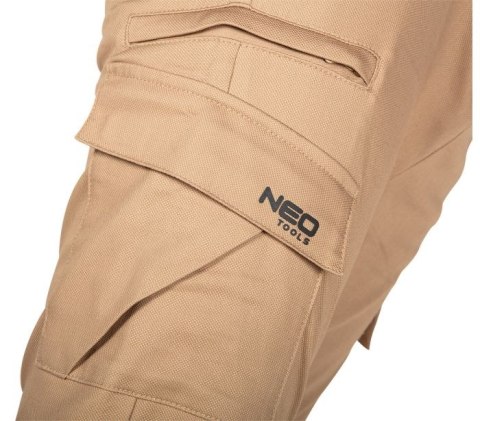 SPODNIE ROBOCZE OUTDOOR TYPU JOGGER BEŻOWE ROZMIAR XXL NEO