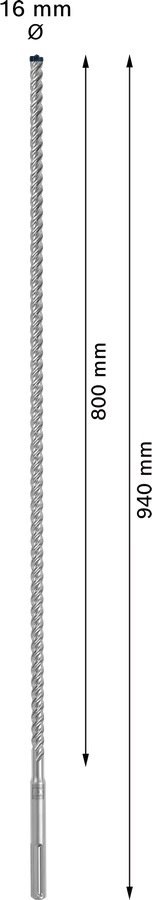 WIERTŁO DO MŁOTÓW SDS-MAX 8X EXPERT 16*800/940MM BOSCH