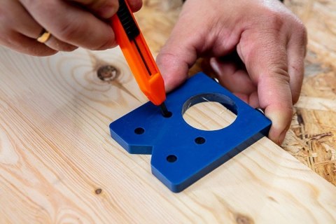 FREZ PUSZKOWY 35 MM Z OGRANICZNIKIEM + SZABLON GRAPHITE