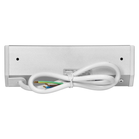 GNIAZDO MEBLOWE 2X2P+Z+2XUSB BIAŁO-SREBRNE ORNO