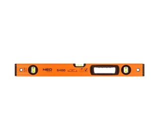 POZIOMICA ALUMINIOWA S 400 3 LIBELLE 2 UCHWYTY 60CM NEO