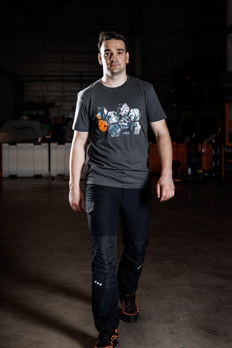 T-SHIRT Z NADRUKIEM WARSZTAT ROZMIAR M NEO