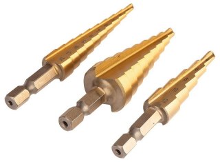 ZESTAW WIERTEŁ STOPNIOWYCH HSS TIN 3-20 MM HEX 3 SZT. NEO
