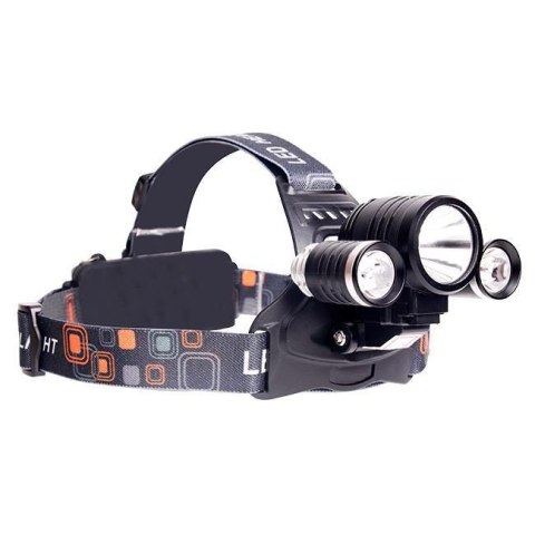 LATARKA LED CZOŁOWA 5W T6 + 2X CREE AKU 0478 UN