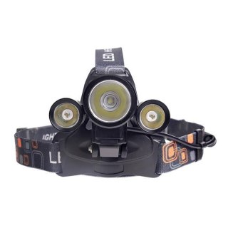 LATARKA LED CZOŁOWA 5W T6 + 2X CREE AKU 0478 UN