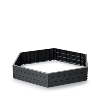 RABATA OGRODOWA BASE WOODY IBWH 1480X1290X250MM - ANTRACYT PROSPERPLAST