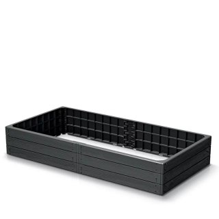 RABATA OGRODOWA BASE WOODY IBWR 1492X756X250MM - ANTRACYT PROSPERPLAST