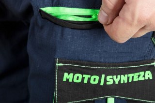 SPODNIE ROBOCZE MOTOSYNTEZA 100% BAWEŁNA RIP STOP ROZM. M NEO