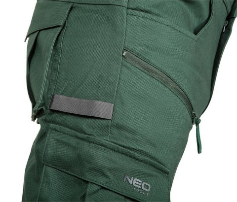 SPODNIE ROBOCZE OUTDOOR TYPU JOGGER ZIELONE ROZMIAR XL NEO