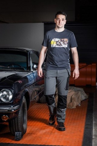 T-SHIRT Z NADRUKIEM MOTOR ROZMIAR XXL NEO