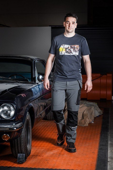 T-SHIRT Z NADRUKIEM MOTOR ROZMIAR M NEO