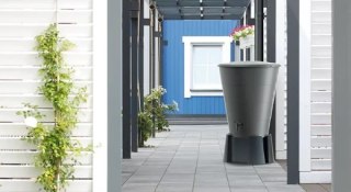 ZBIORNIK NA DESZCZÓWKĘ SMOOTH 210L - ANTRACYT PROSPERPLAST