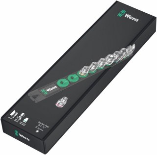 ZESTAW KLUCZY NASADOWYCH 3/8'''ZYLKOP, 9CZ. WERA