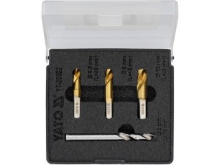 ZESTAW WIERTEŁ DO ZGRZEWÓW PUNKTOWYCH 4 SZT YATO