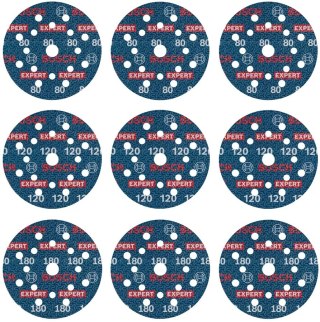 KRĄŻEK ŚCIERNY FOLIA EXPERT O780 125MM 9PC BOSCH