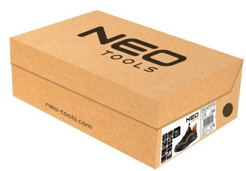 PÓŁBUTY ROBOCZE S1 SR STALOWY PODN.POMARAŃCZOWE ROZM.44 NEO