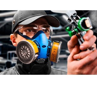 PÓŁMASKA SILIKONOWA Z MIEJSCEM NA DWA POCHŁANIACZE NEO