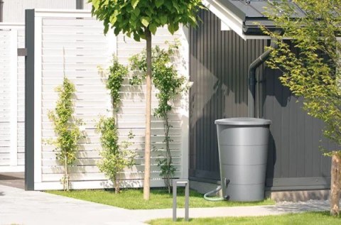 ZBIORNIK NA DESZCZÓWKĘ SMOOTH 200L - ANTRACYT PROSPERPLAST